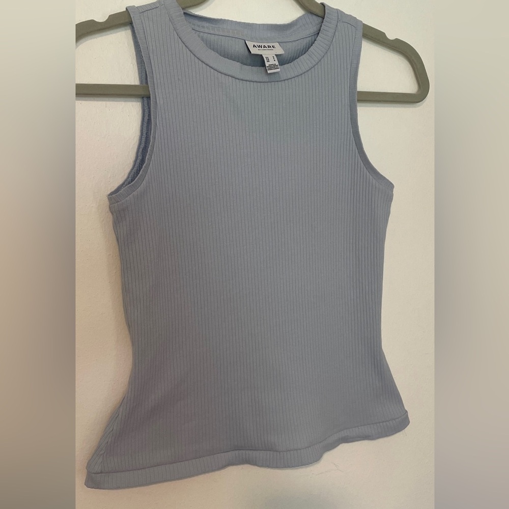 Aware blue Ribbed Tank Top size Small Women’s
